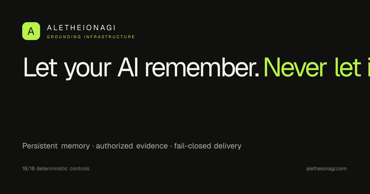 Show HN: AletheionAGI – Grounding enforcement for AI agents